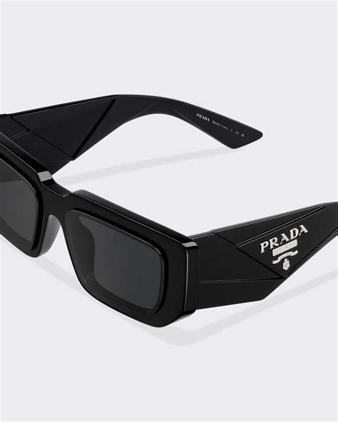 prada spr15w|Slate Gray Lenses Sunglasses With Prada Logo.